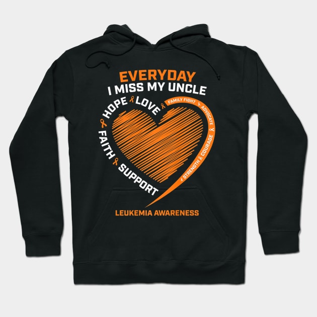 In Remembrance Loving Memory Of My Uncle Leukemia Awareness Hoodie by CarolIrvine